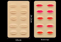 Резиновые материалы практики татуируют бровь высекая макияж силикона 3Д губ кожаный пустой постоянный для тренировки ПМУ