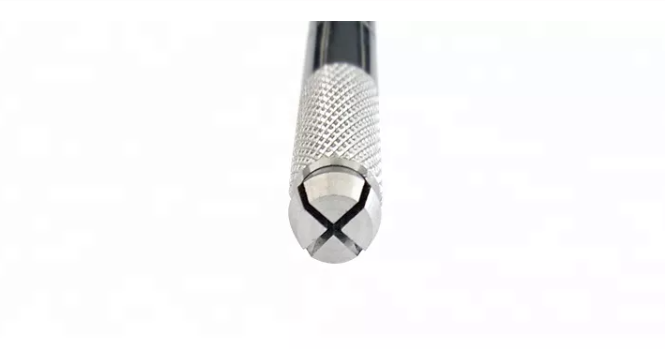 Одиночная бортовая ручка руководства металла для татуировки и конспектировать брови, серебряная ручная ручка для постоянного макияжа 2