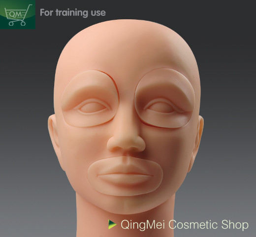 Кожа практики макияжа поставщика листов макияжа практики Китая многоразовая постоянная, мягкая голова манекена макияжа